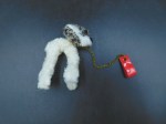 60s dog red leash